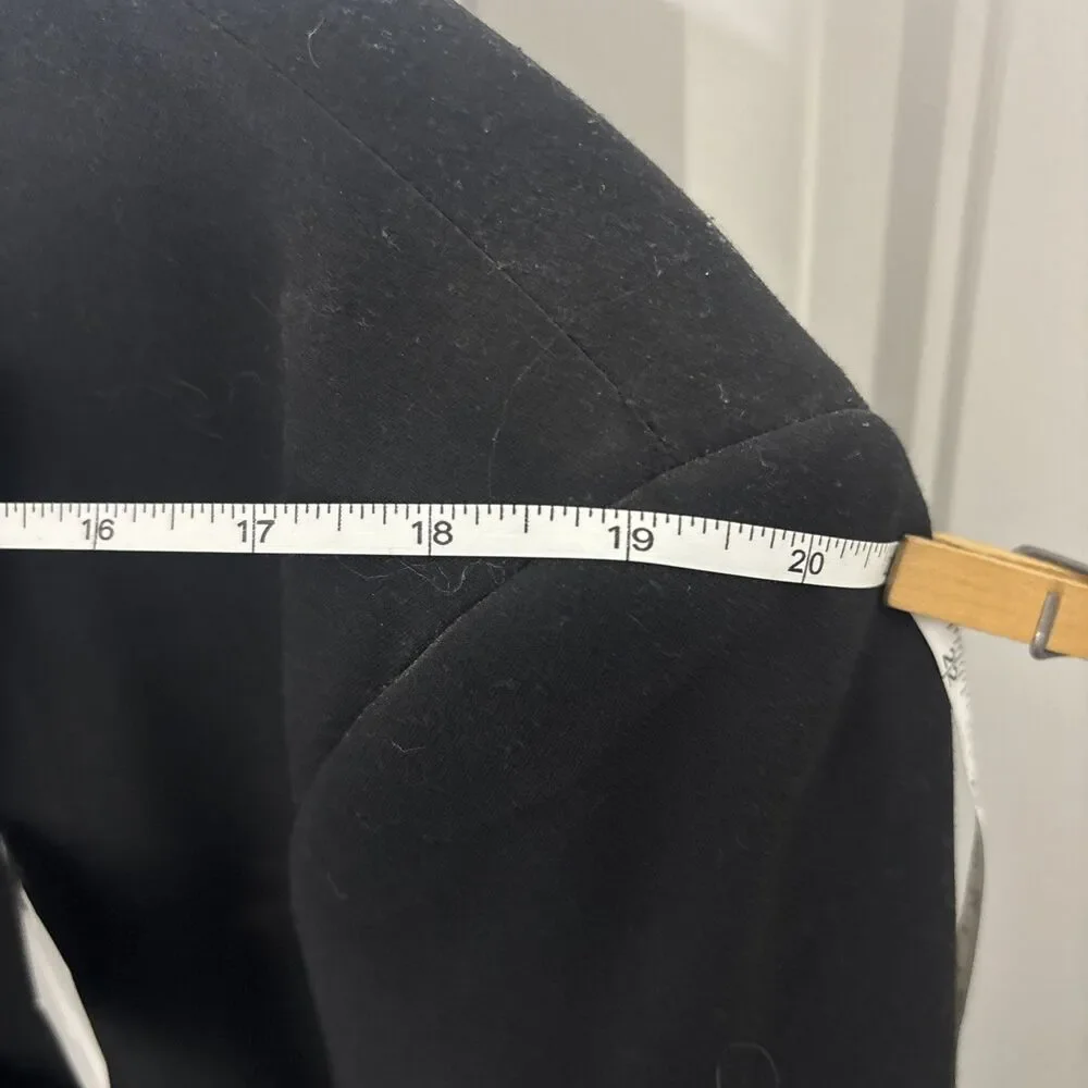 JF JFerrar Modern Fit Vegan Worsted Wool Black Sport Coat Jacket Blazer Mens 52R